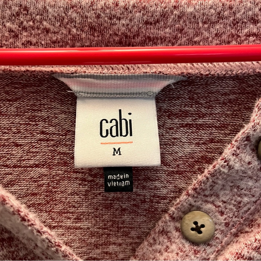 CAbi Pink Crew Neck Sweater with Relaxed Fit - Picture 6 of 9